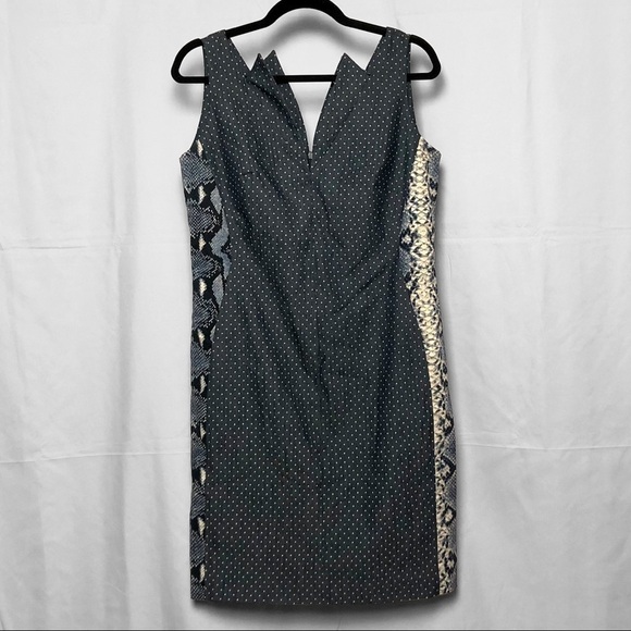 Christian Chenail Dresses & Skirts - Vintage Christian Chenail Navy Polkadot Dress Size 8